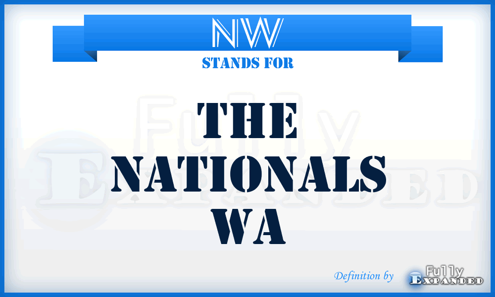 NW - The Nationals Wa