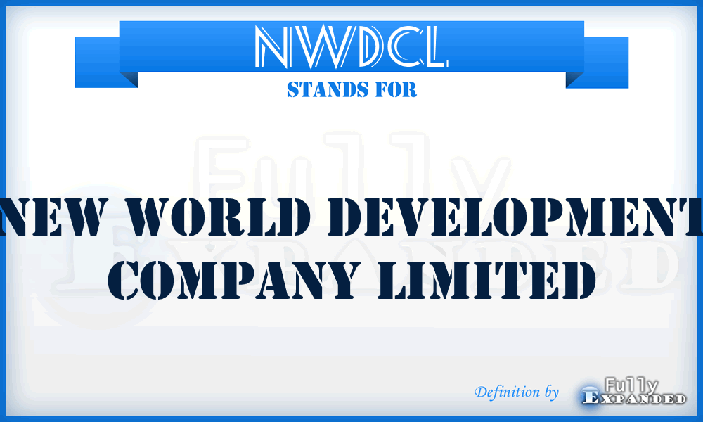 NWDCL - New World Development Company Limited