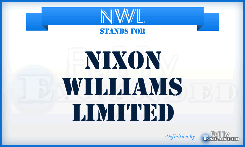 NWL - Nixon Williams Limited