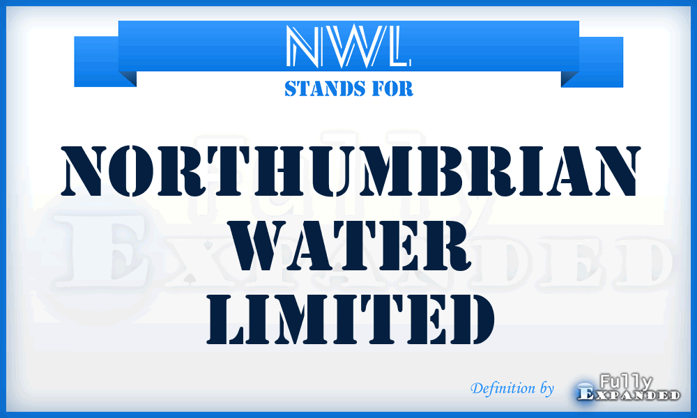 NWL - Northumbrian Water Limited