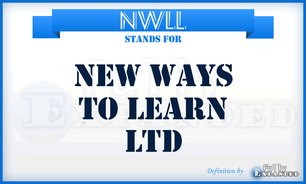 NWLL - New Ways to Learn Ltd