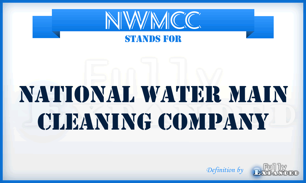 NWMCC - National Water Main Cleaning Company
