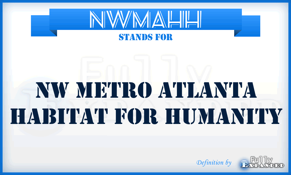 NWMAHH - NW Metro Atlanta Habitat for Humanity