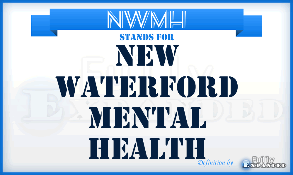 NWMH - New Waterford Mental Health