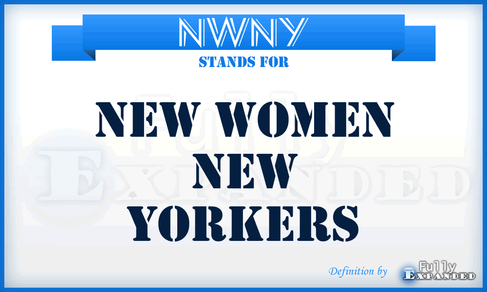 NWNY - New Women New Yorkers