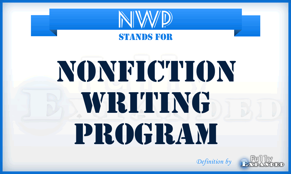 NWP - Nonfiction Writing Program