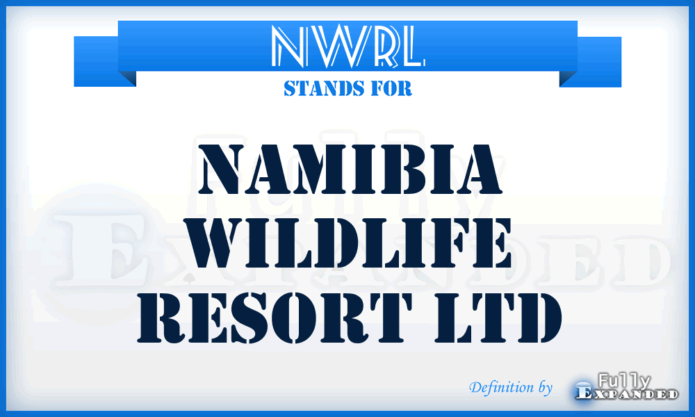 NWRL - Namibia Wildlife Resort Ltd