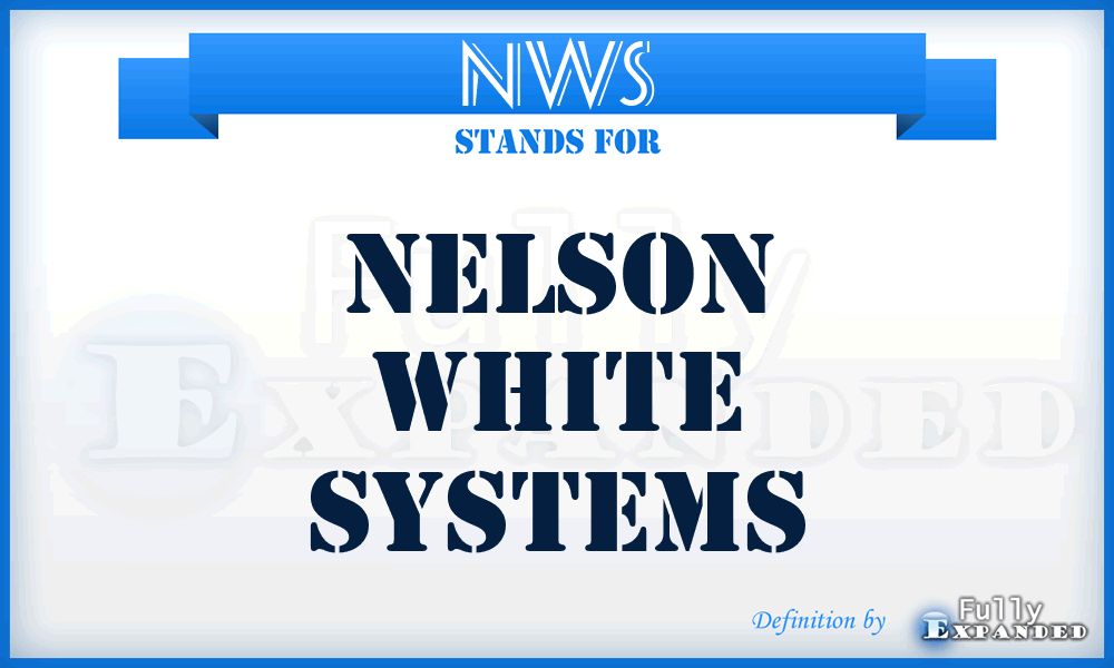 NWS - Nelson White Systems