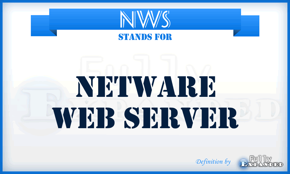 NWS - NetWare web server
