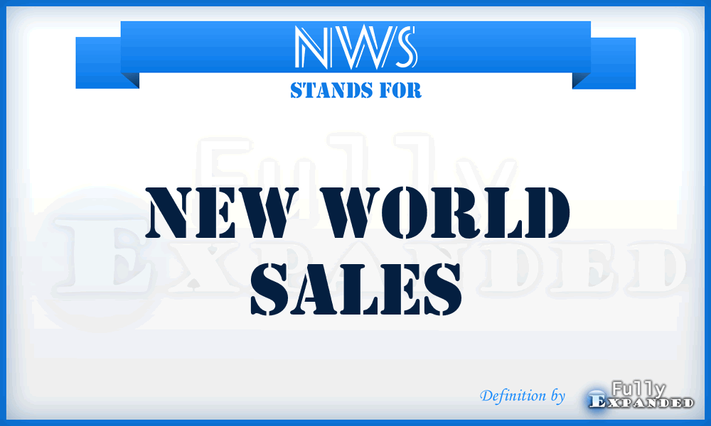NWS - New World Sales
