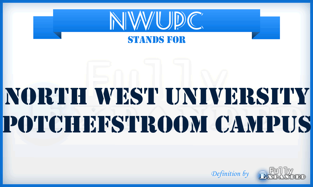 NWUPC - North West University Potchefstroom Campus