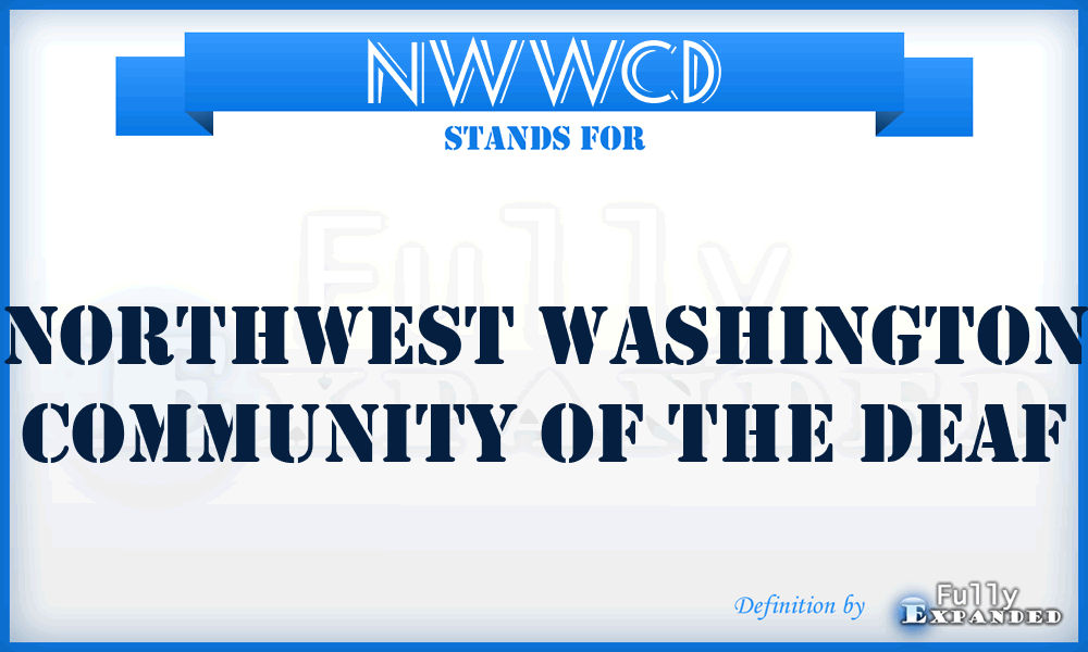 NWWCD - Northwest Washington Community of the Deaf