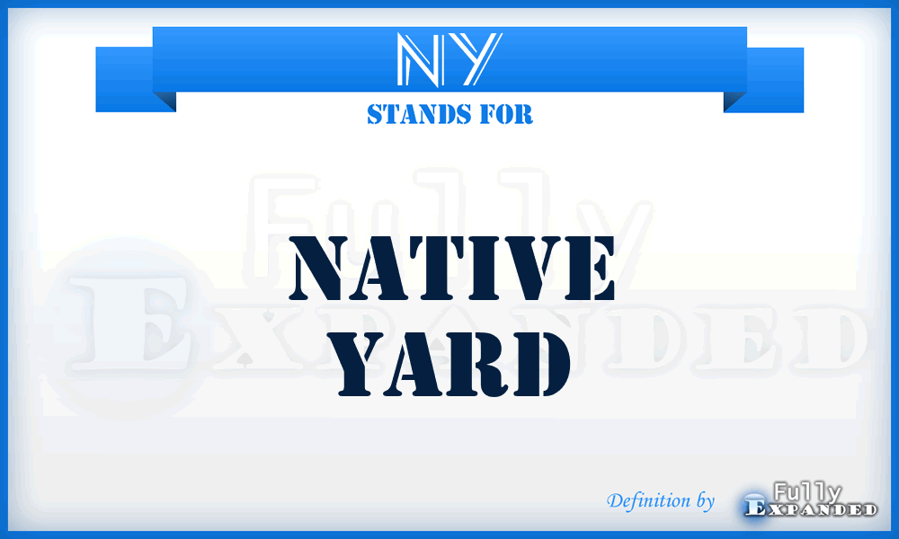 NY - Native Yard