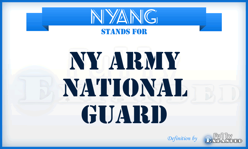 NYANG - NY Army National Guard