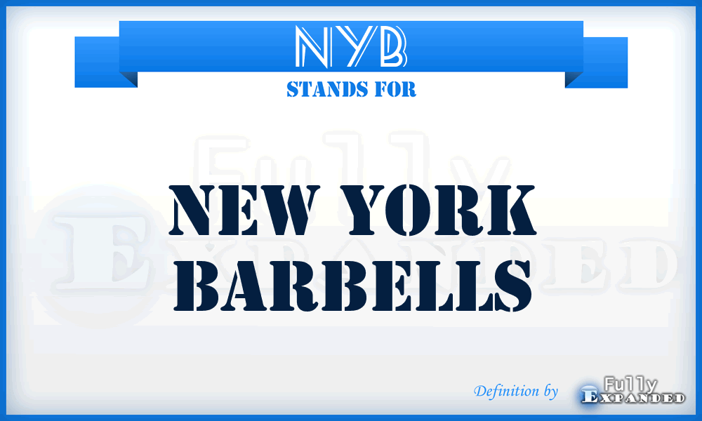NYB - New York Barbells