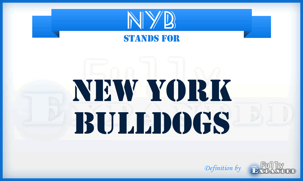NYB - New York Bulldogs