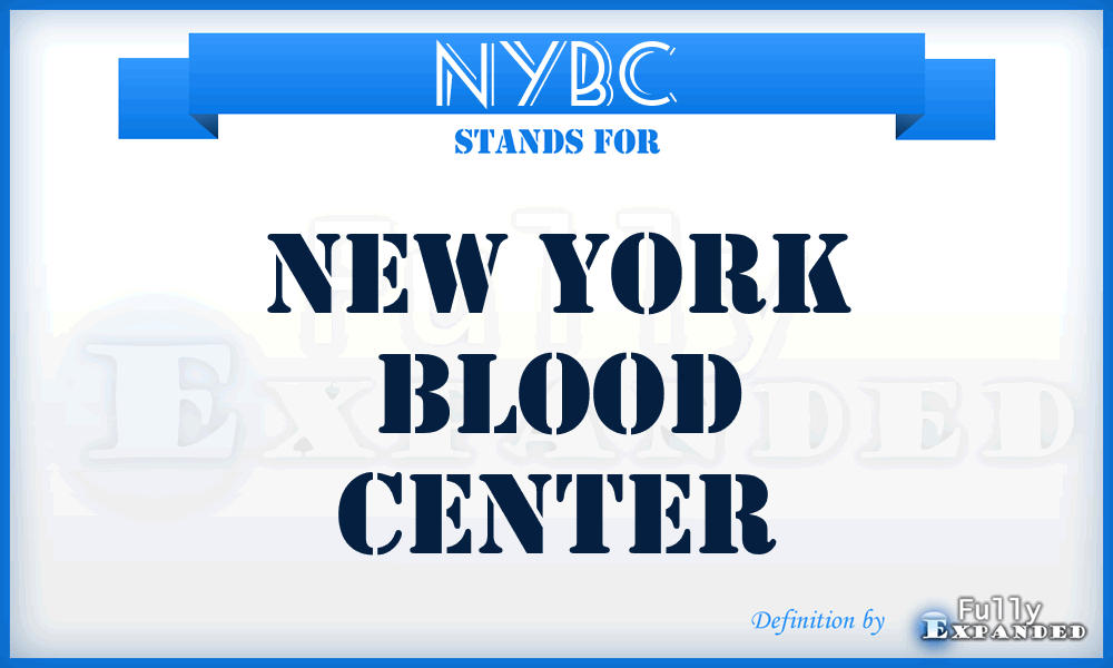 NYBC - New York Blood Center
