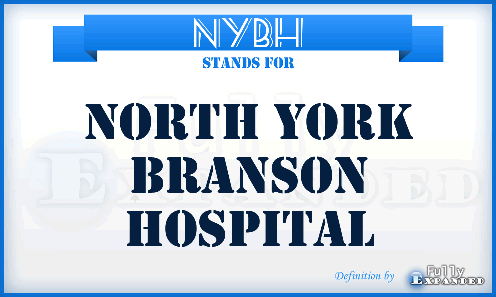 NYBH - North York Branson Hospital