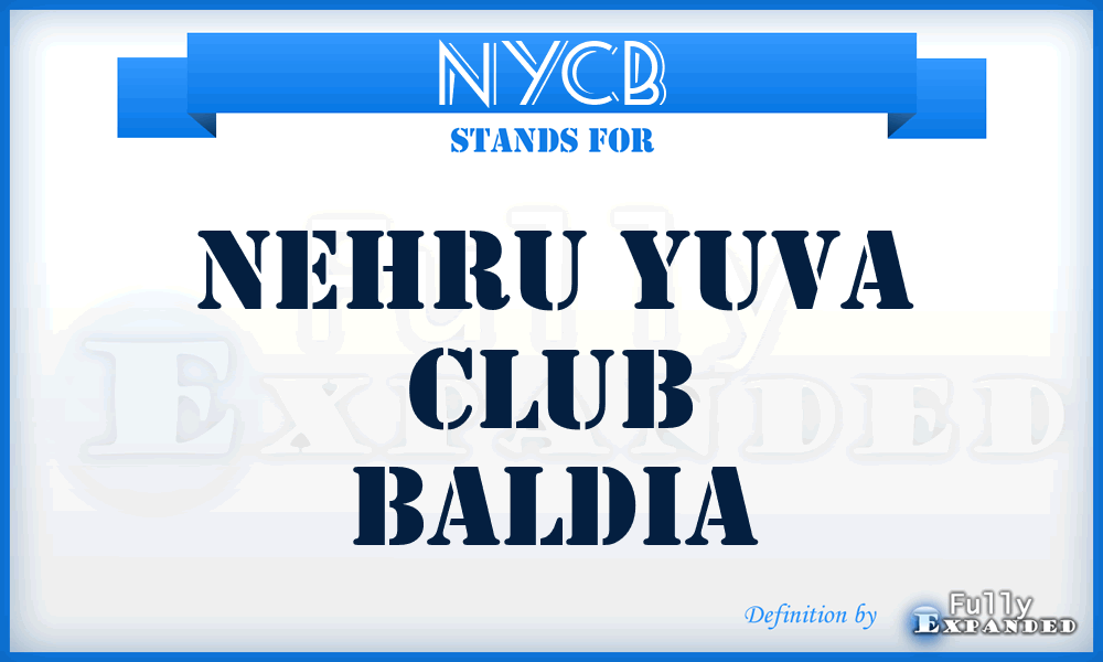 NYCB - Nehru Yuva Club Baldia