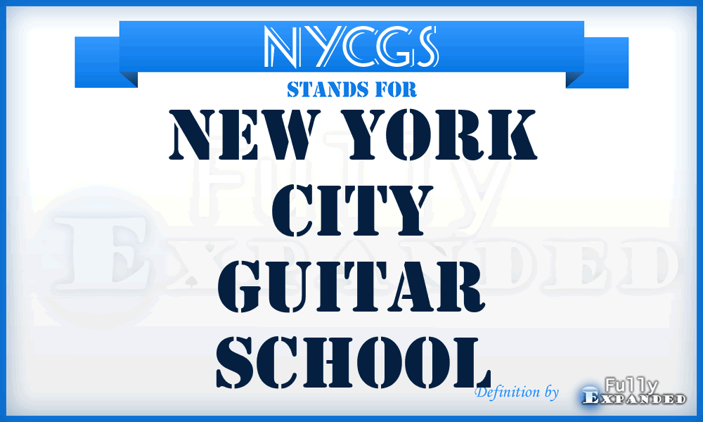 NYCGS - New York City Guitar School