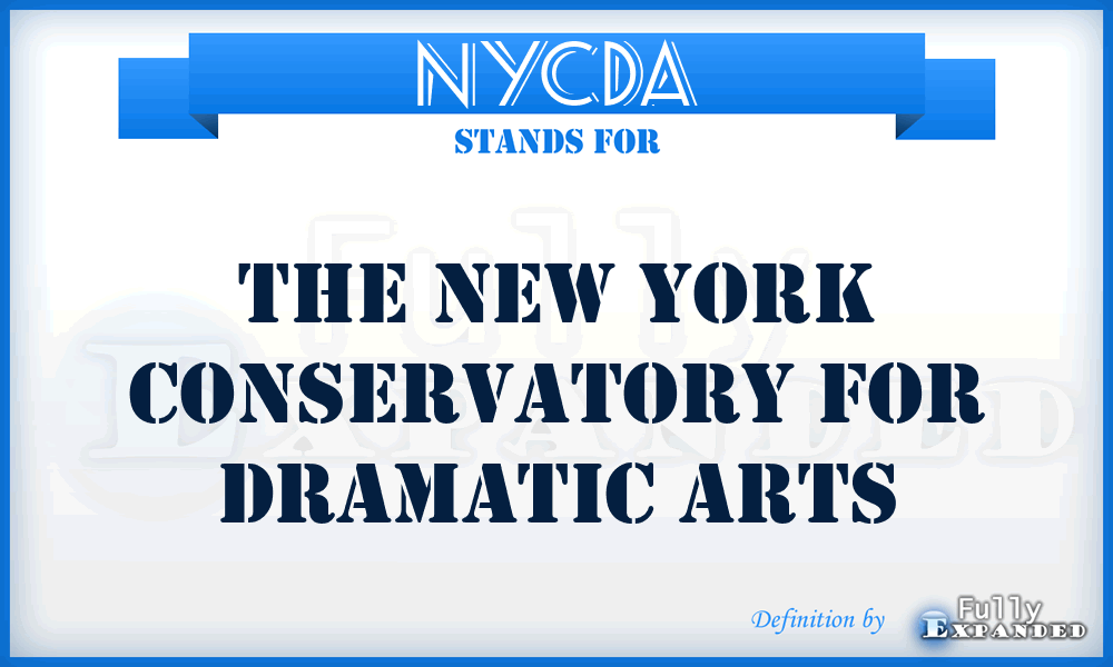 NYCDA - The New York Conservatory for Dramatic Arts