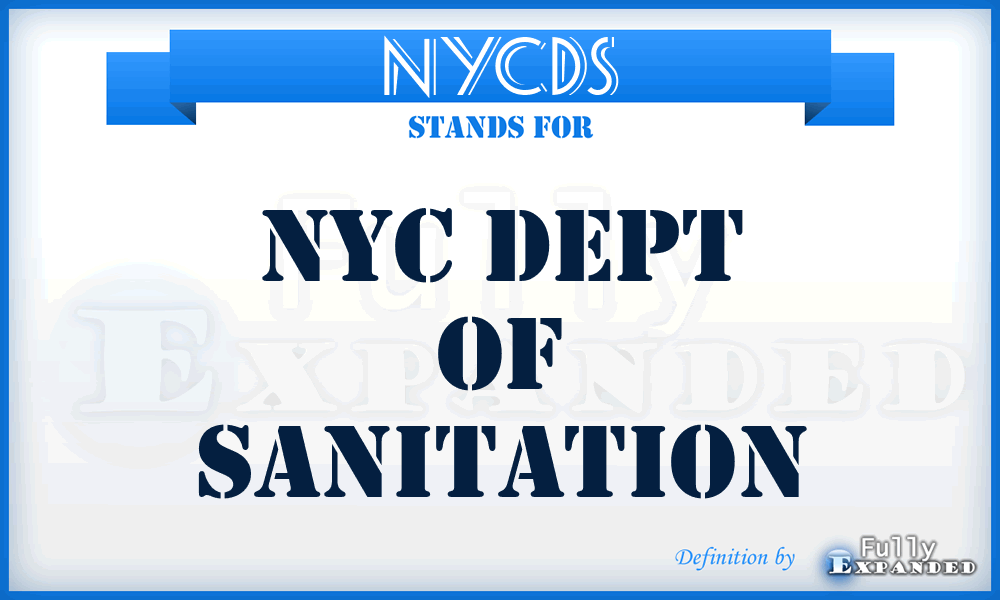 NYCDS - NYC Dept of Sanitation