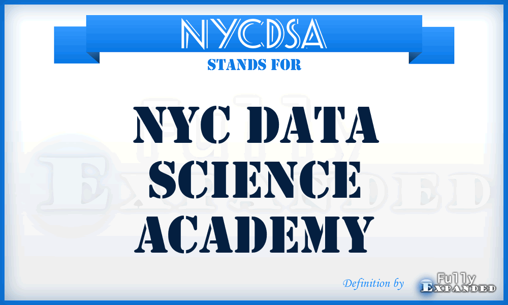 NYCDSA - NYC Data Science Academy
