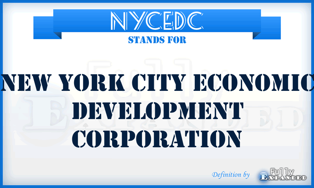 NYCEDC - New York City Economic Development Corporation