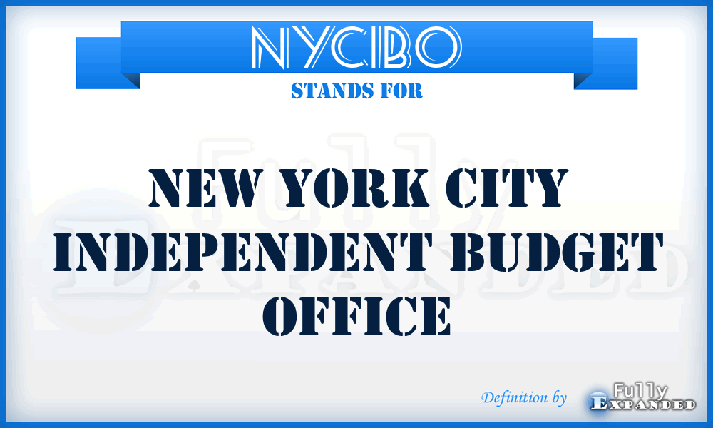 NYCIBO - New York City Independent Budget Office