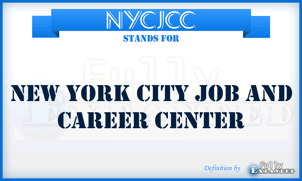 NYCJCC - New York City Job and Career Center