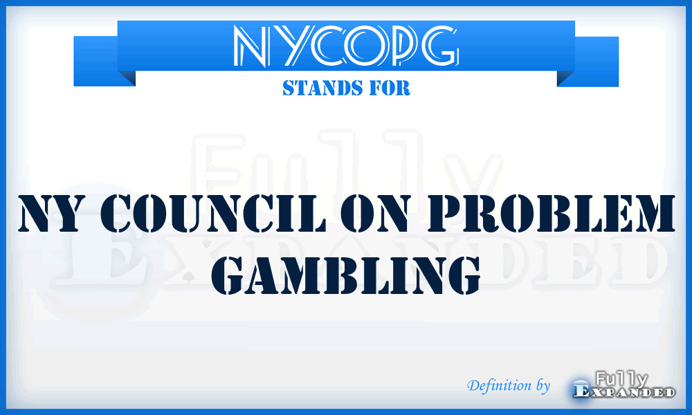 NYCOPG - NY Council On Problem Gambling