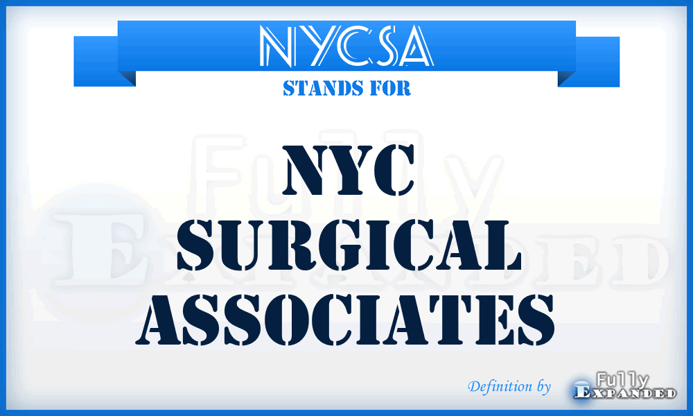 NYCSA - NYC Surgical Associates