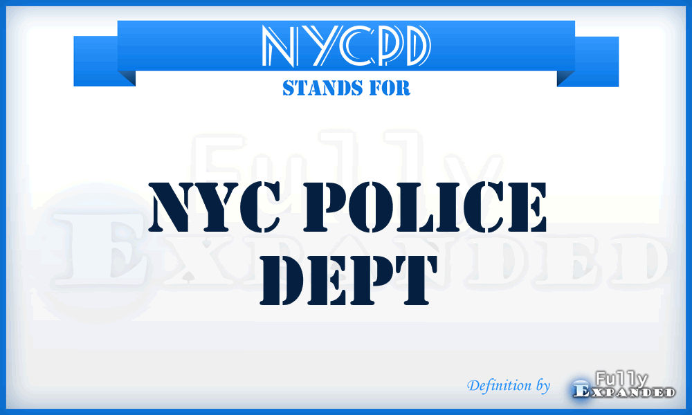 NYCPD - NYC Police Dept
