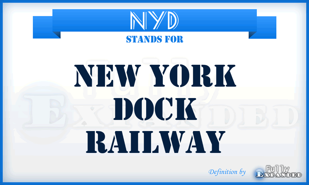 NYD - New York Dock Railway