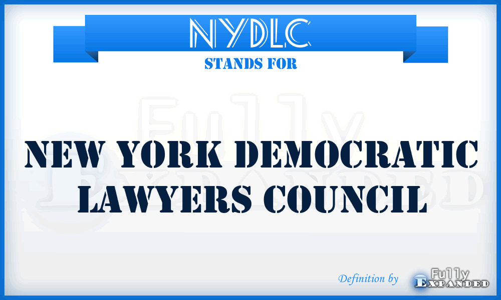 NYDLC - New York Democratic Lawyers Council