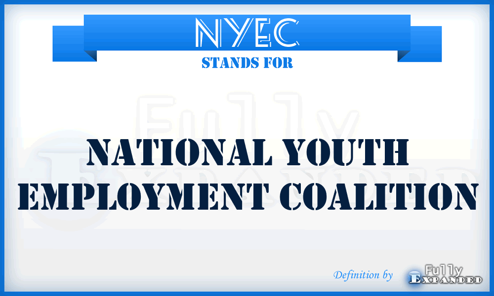 NYEC - National Youth Employment Coalition