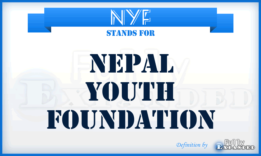 NYF - Nepal Youth Foundation