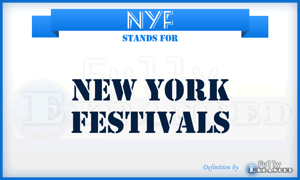 NYF - New York Festivals