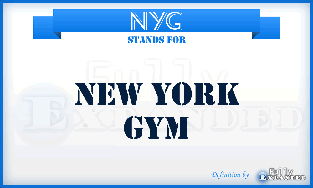 NYG - New York Gym