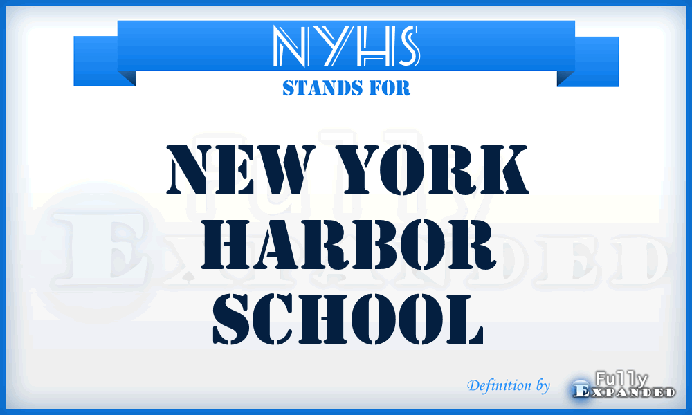 NYHS - New York Harbor School