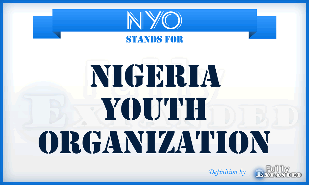 NYO - Nigeria Youth Organization