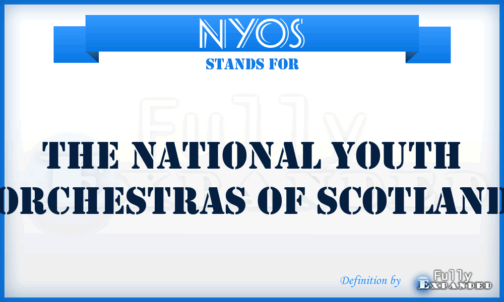 NYOS - The National Youth Orchestras of Scotland
