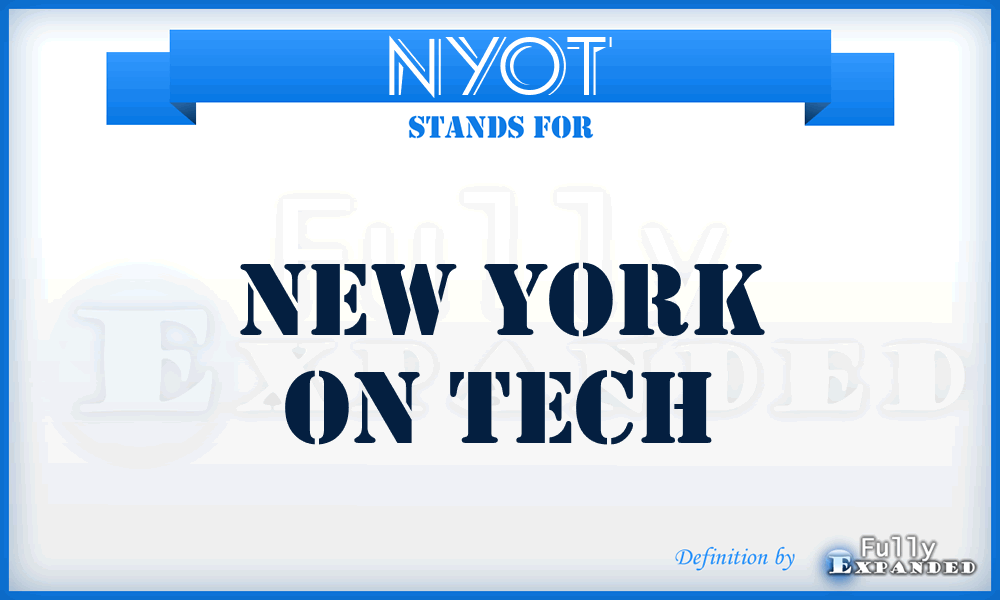 NYOT - New York On Tech