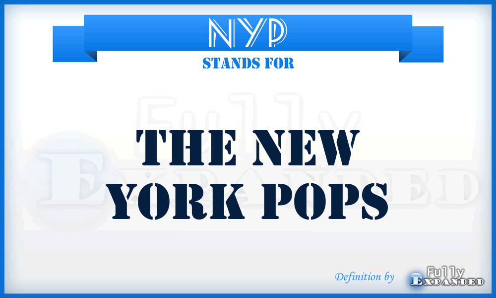 NYP - The New York Pops