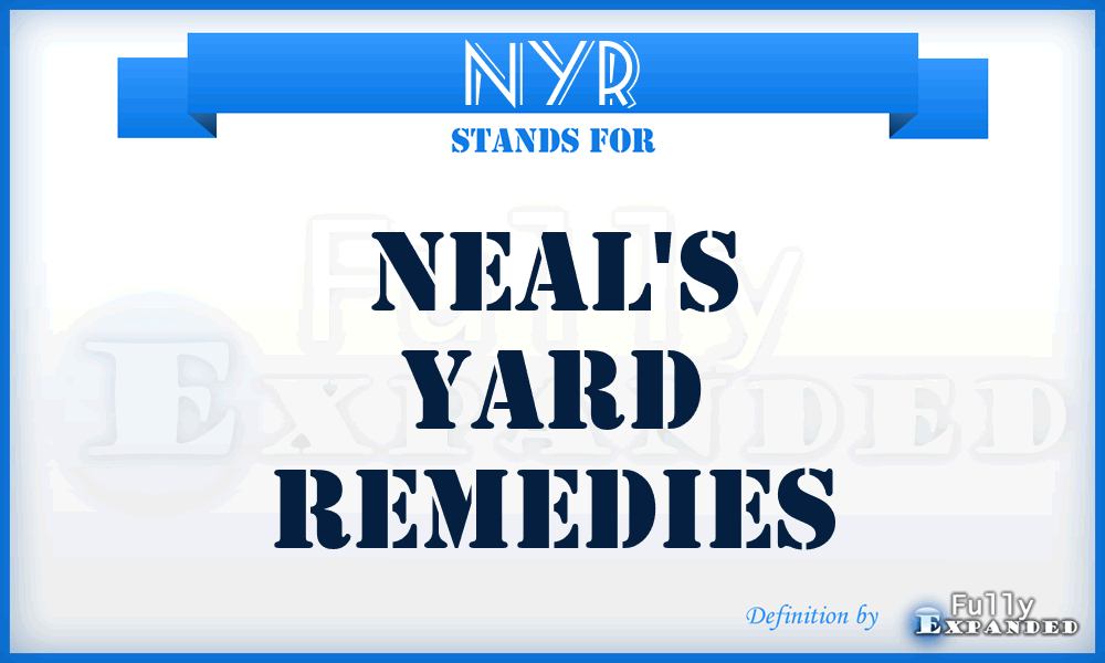 NYR - Neal's Yard Remedies