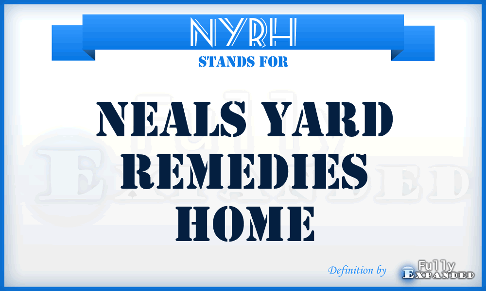 NYRH - Neals Yard Remedies Home