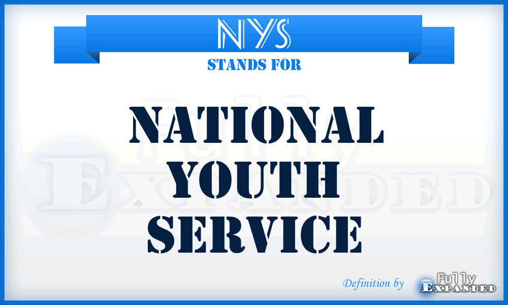 NYS - National Youth Service