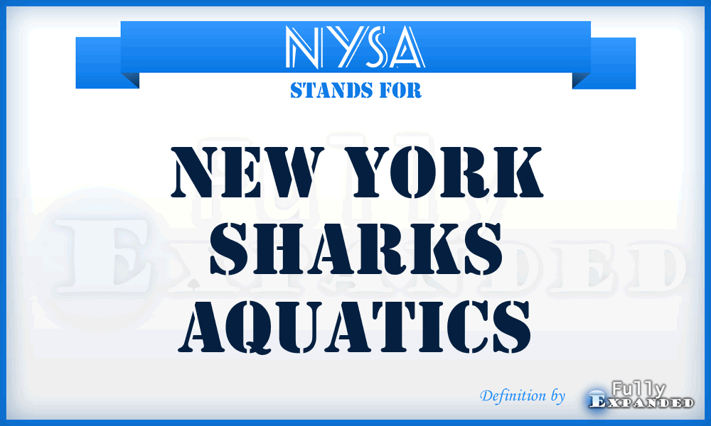 NYSA - New York Sharks Aquatics