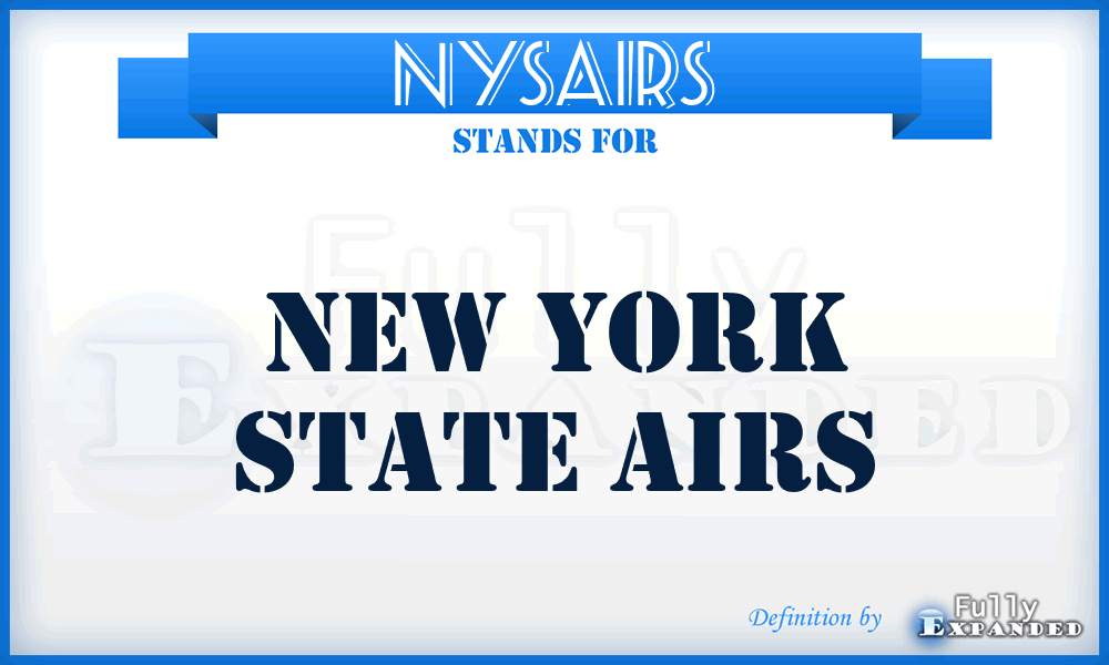 NYSAIRS - New York State AIRS