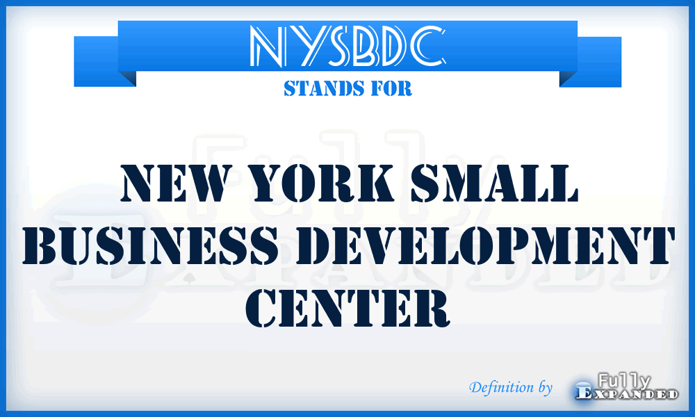 NYSBDC - New York Small Business Development Center